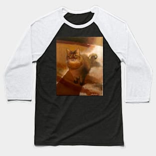 red cat Baseball T-Shirt